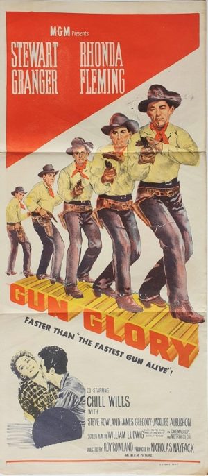 Gun Glory daybill poster with Stewart Granger (2)