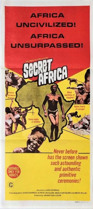 Secret Africa australian daybill poster 1969