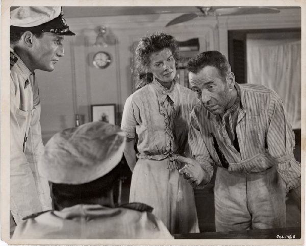 The African Queen 1952 US Still with Humphrey Bogart and Katharine Hepburn (1)