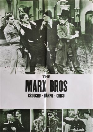 The Marx Bros New Zealand stock one sheet 1980's