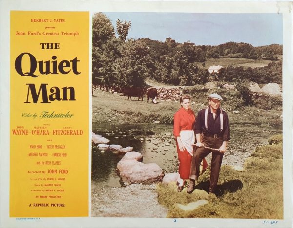 The Quiet Man US Lobby Card with John Wayne and Maureen O'Hara 1951 (1)