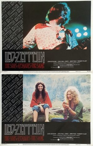 The Song Remains The Same US Lobby Card Pair 3 & 8 LED Zeppelin