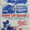 funny car summer and on the line australian double bill daybill poster 1974