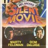 silent movie australian daybill poster from 1976 with mel brooks