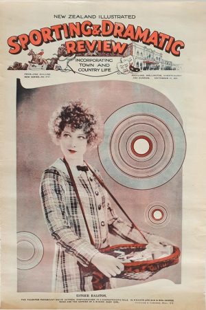 sporting and dramatic review 1931 New Zealand with front page movie actress Esther Ralston