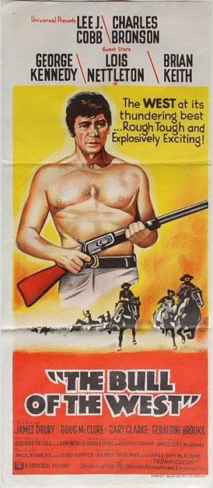 the bull of the west australian daybill poster 1972 with Charles Bronson