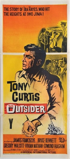 the outsider daybill poster with Tony Curtis 1961