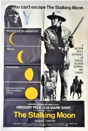 the stalking moon australian one sheet poster with gregory peck 1968