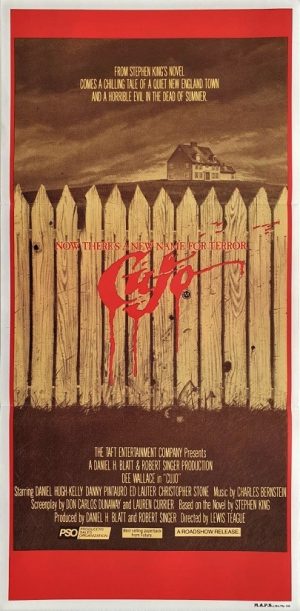 Cujo daybill poster by Stephen King 1983