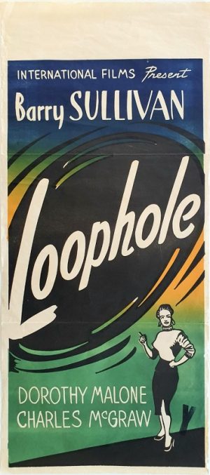 Loophole 1954 New Zealand daybill poster