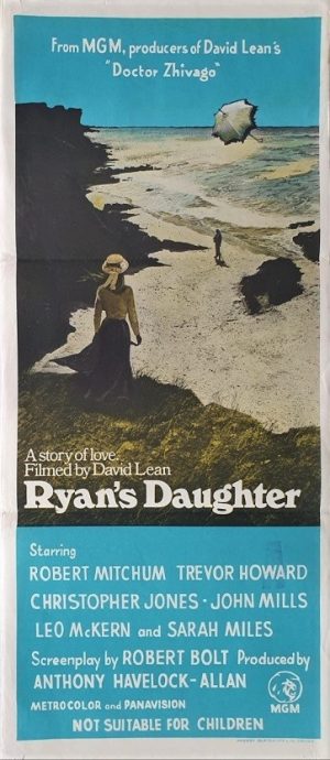 Ryan's Daughter daybill poster directed by David Lean staring John Mills