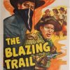 The blazing trail US one sheet poster with Charles Starrett 1949