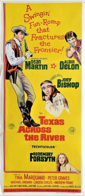 texas across the river daybill poster with Dean Martin 1966