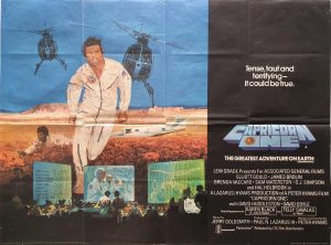 Capricorn One uk quad poster 1977 with O J Simpson and Elliott Gould