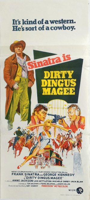 Dirty Angus Magee daybill movie poster with Frank Sinatra 1970