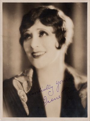 Irene Rich 1930's Signed Portrait