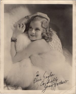 Jean Harlow hand signed portrait autograph 1930's (2)