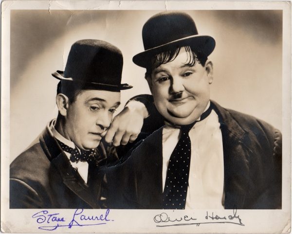 Laurel & Hardy 1937 Way Out West signed portrait (4)