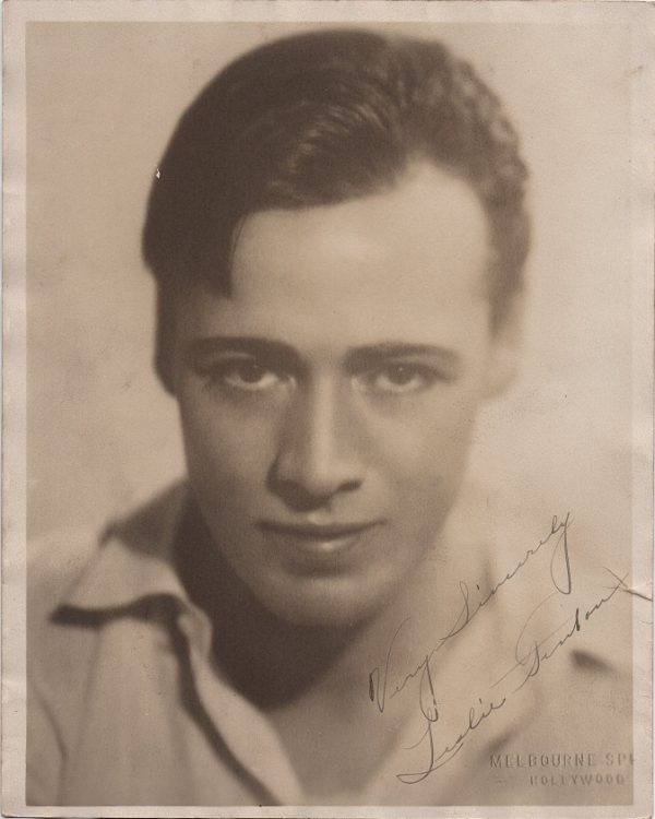 Leslie Fenton 1920's signed portrait photograph