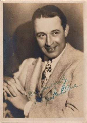 Monte Blue 1930's hand signed portrait