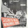 Secrets of a windmill girl New Zealand daybill movie poster 1966