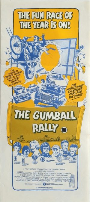 The gumball rally daybill movie poster 1976