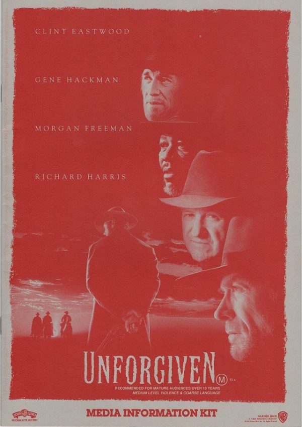 Unforgiven with Clint Eastwood Media information booklet 1992