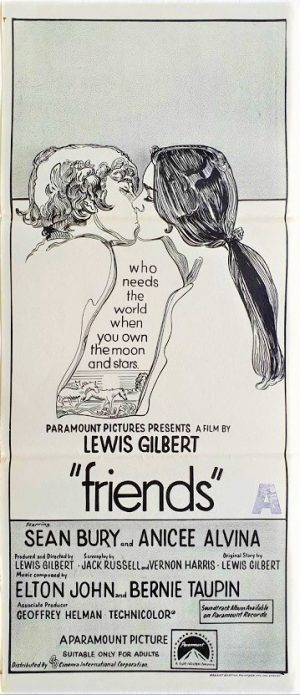 friends daybill poster with music by Elton John 1971