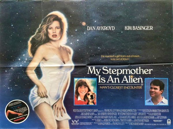 my stepmother is an alien uk quad poster with Dan Aykroyd and Kim Basinger 1988 (2)