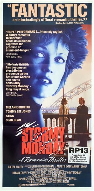 Stormy Monday Australian daybill poster with Sting 1988