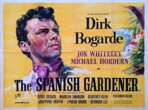 The Spanish Gardener UK Quad poster 1956 with Dirk Bogarde, Jon Whiteley and Michael Hordern 1956