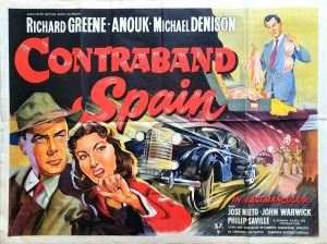 contraband spain UK quad poster 1955