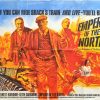 Emperor of the north UK quad poster with Lee Marvin artwork by Tom Chantrell 1973