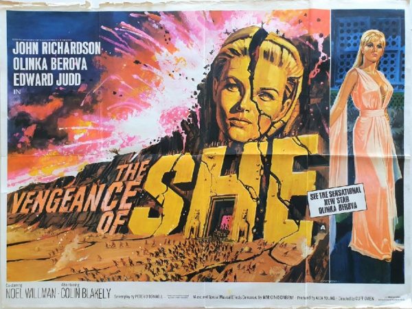 the vengeance of she UK quad poster 1968 hammer productions