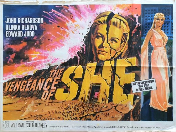 the vengeance of she UK quad poster 1968 hammer productions