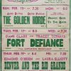 1950's UK Playbill for the Lindholme Astra Cinema with The Golden Horde with Anne Blythe, Fort Defiance with Dan Clark and Denver And The Rio Grande with Edmond O'Brien and Laura Elliott