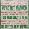 1950's UK Playbill for the Lindholme Astra Cinema with We're Not Married with Ginger Rogers & Victor Moore, For Men Only with Paul Henreid & Margaret Field, As You Were and I'll See You In My Dreams Doris Day & Danny Thom (3)