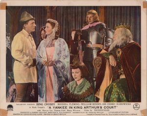 A Connecticut Yankee in King Arthur's Court 1948 UK front of house lobby card with Bing Crosby and Rhonda Fleming