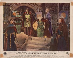 A Connecticut Yankee in King Arthur's Court 1948 UK front of house lobby card with Bing Crosby and Rhonda Fleming