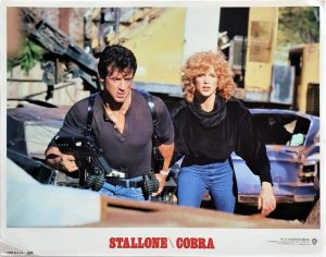 Cobra US Lobby Card with Sylvester Stallone and Brigitte Nielsen (7)