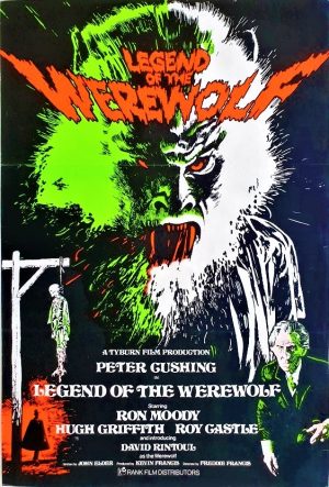 Legend of the Werewolf UK one sheet poster with Peter Cushing and Roy Castle 1975
