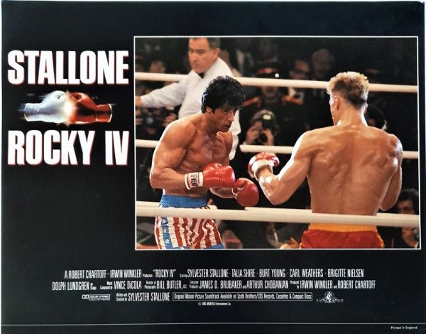 Rocky 4 UK Lobby Card 1985 with Sylvester Stallone, Brigitte Nielsen, Dolph Lundgren and Carl Weathers (3)