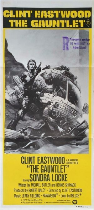 The Gauntlet australian daybill movie poster with Clint Eastwood (2)