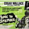 Time To Remember UK Quad Poster Edgar Wallace mystery thriller 1962