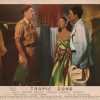 Tropic Zone 1953 UK front of house lobby card with Ronald Reagan and Rhonda Fleming