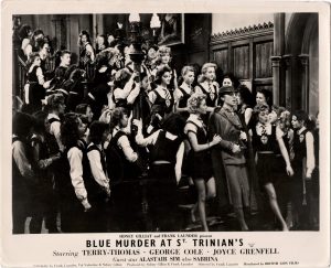 blue murder at St Trinian's english UK front of house cards stills staring Terry-Thomas, George Cole, Joyce Grenfell and Alastair Sim 1957 (4)