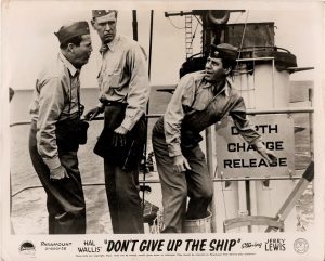 don't give up the ship UK front of house lobby card with Jerry Lewis 1959