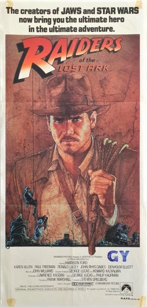 raiders of the lost ark australian daybill movie poster (2)