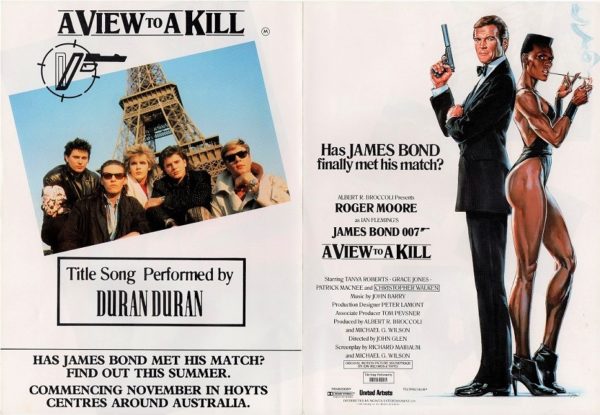A View To A Kill James Bond 007 Flyer with Roger More, Grace Jones and Duran Duran (2)