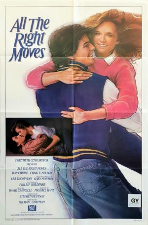 All the right moves US One Sheet movie poster with Tom Cruise 1983